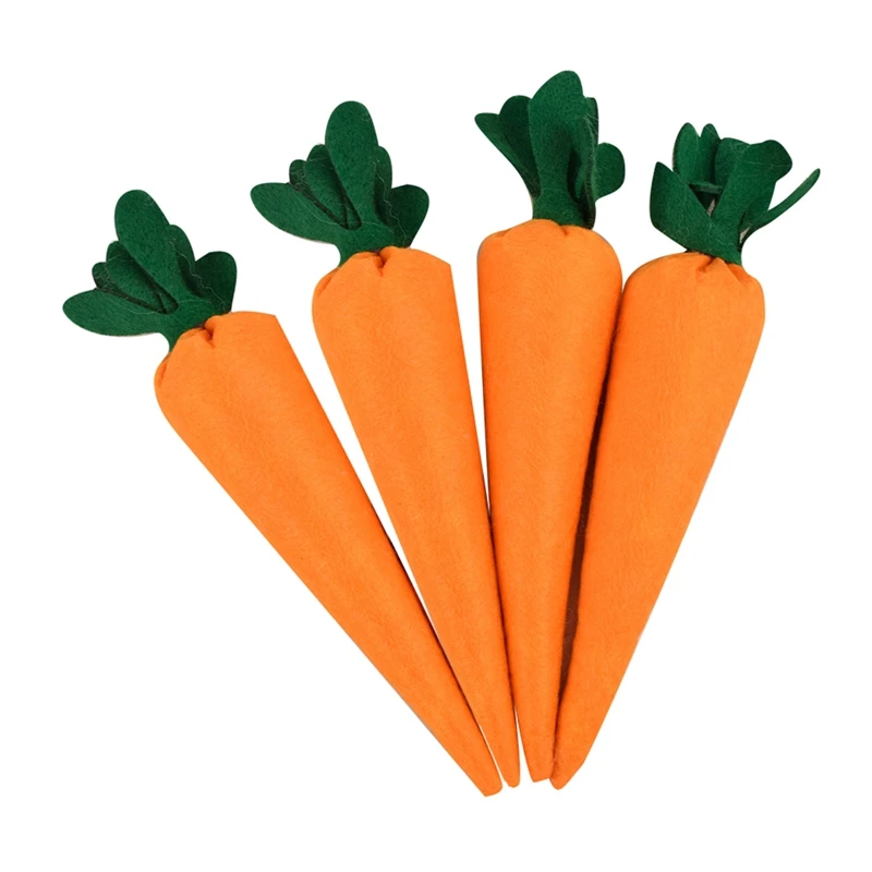 

A50I Easter Carrots Ornaments For Easter Home Decor DIY Easter Tiered Tray Decorations Party Supply Decorations