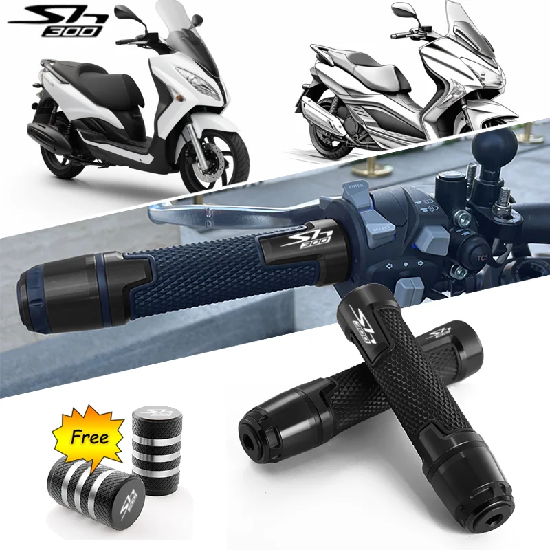 

For Honda SH300 SH 300 SH300I SH 300I I Motorcycle Accessories CNC Anti-Slip Handlebar Grips Ends Handle Cap Hand Bar Plug