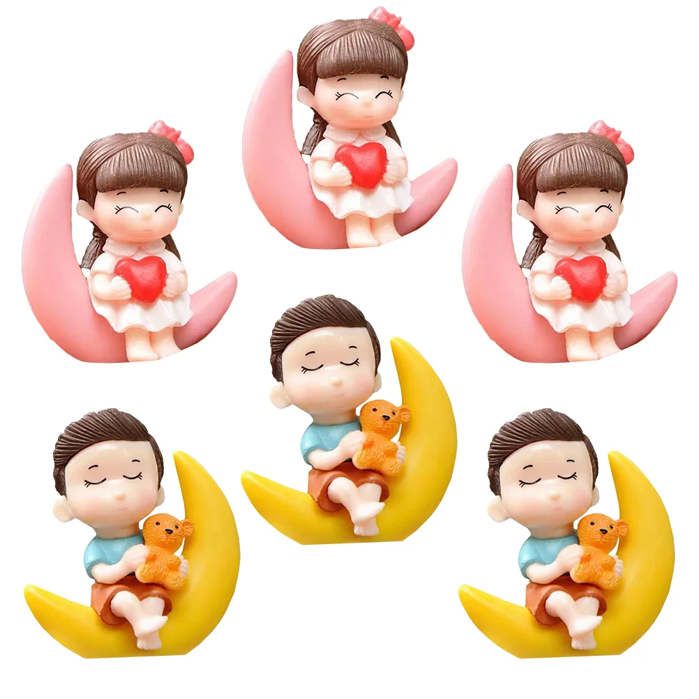 6 шт. свадебные украшения принадлежности для торта украшение Lovley скульптуры