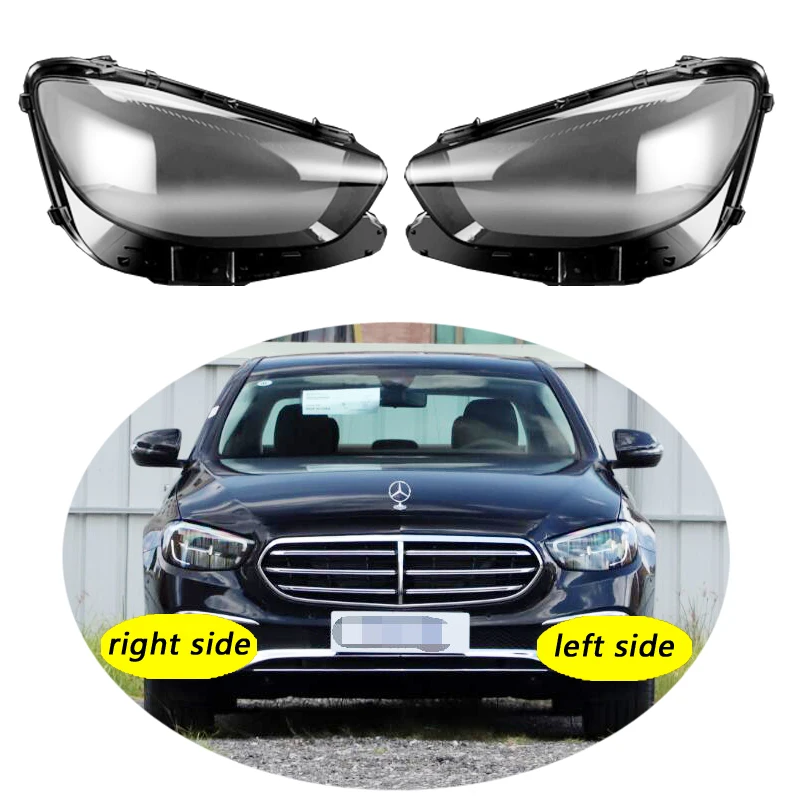 

Use For Benz W213 2021-2022 E-Class E260 E300 Transparent Headlamp Cover Lamp Shade Front Headlight Shell Lampshade Lens shell