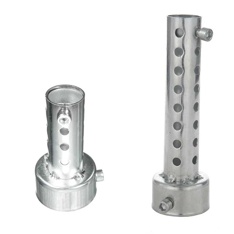 

2 Pcs Silver Motorcycle Exhaust Can Muffler Insert Baffle DB Killer Silencer 45Mm X80mm & 42Mm X140mm