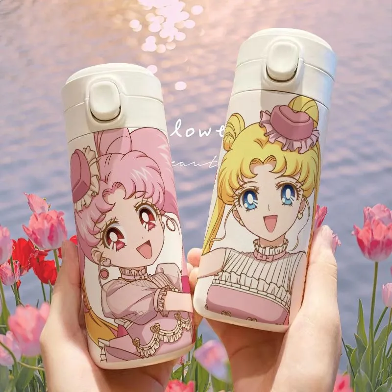 Анимационный периферийный термос Сейлор Мун чашка из нержавеющей стали большая