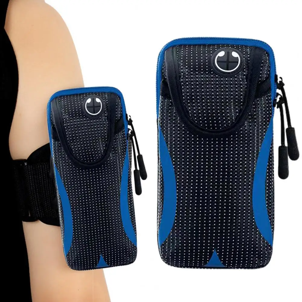 

Excellent Arm Phone Holder Reflective with Earphone Hole Luminous Arm Band Bag Phone Holder Arm Band Case Arm Bag