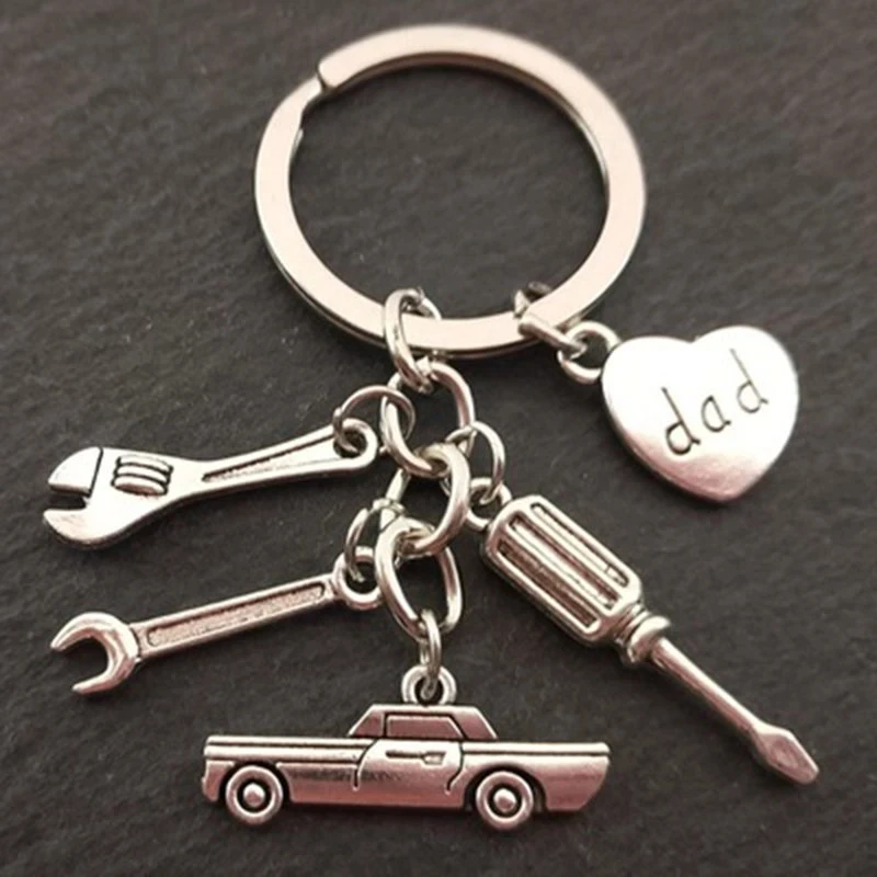 

Dad Keychain Mechanic's Keychain Father's Day Gifts Car Lover Gift Tools Gift Dad Gift Father Keychain Hand Stampe Souvenir