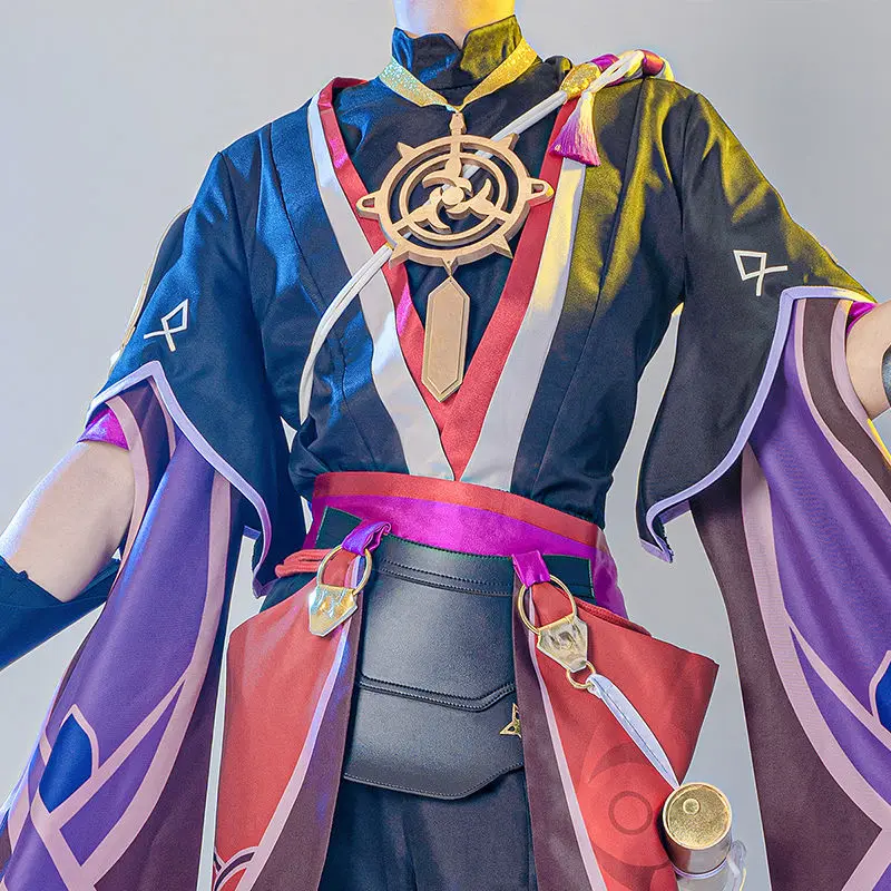 В наличии Genshin Impact BOSS Scaramouche низкая цена костюм для косплея Униформа Хэллоуина