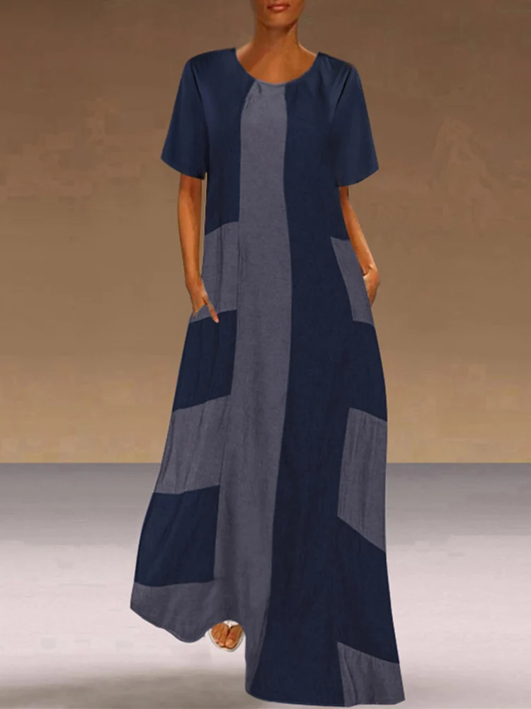 

Повседневные Лоскутные платья 2022 VONDA, винтажное длинное платье макси, повседневный летний сарафан, длинный кафтан, женские платья, женское м...