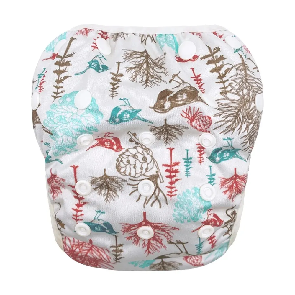 Детские летние дышащие сетчатые подгузники унисекс с регулируемой талией для