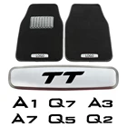 Автомобильные коврики, металлические наклейки с эмблемой для Audi A1 A2 A3 8P 8V A4 B5 B6 B7 A5 A6 C7 C6 4F A7 A8 Q2 Q3 Q4 Q5 Q7 Q8 TT 8J 8S TTS 8N