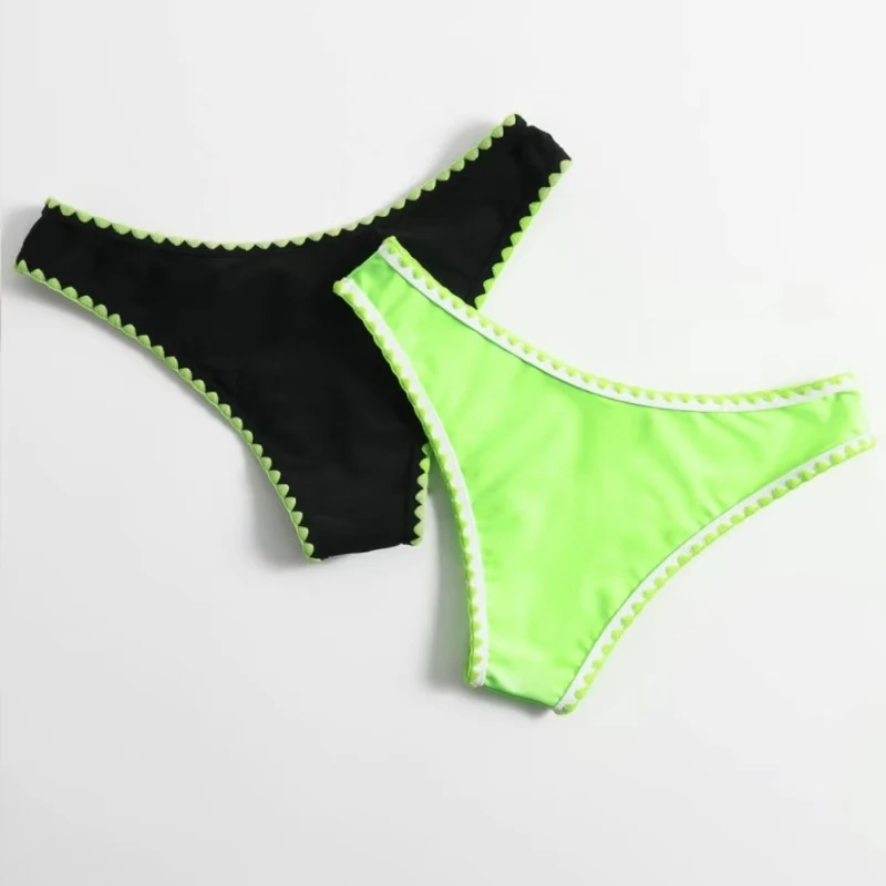 Женские пляжные бикини KNOWDREAM с низкой посадкой купальник Т-образной спинкой для