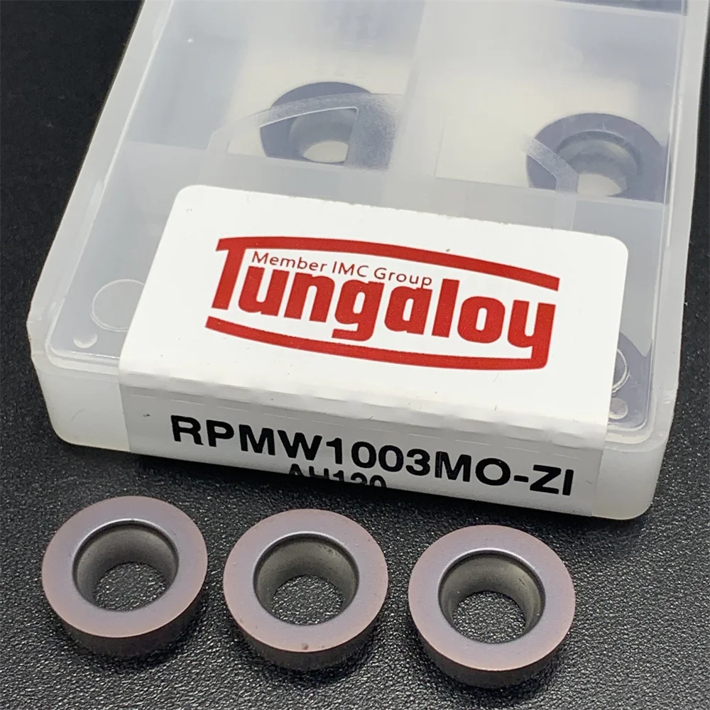 

10pcs RPMW1003MO-ZI AH120 Circular Milling Inserts Carbide Blade External Turning Tool RPMW1003 Milling Cutter