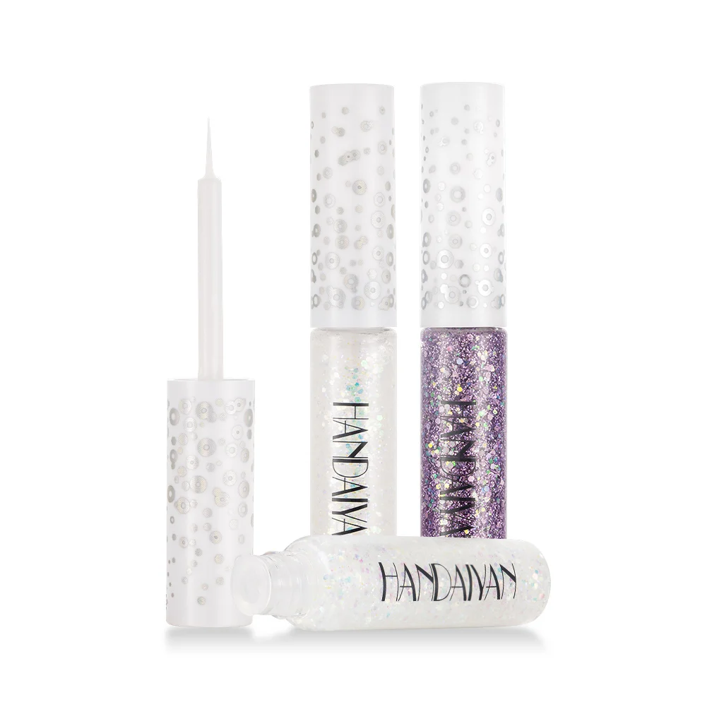 

Professional Makeup Silver Rose Gold Color Liquid Glitter Eyeliner Shiny Eye Liners Pigment Waterproof Eyeliner