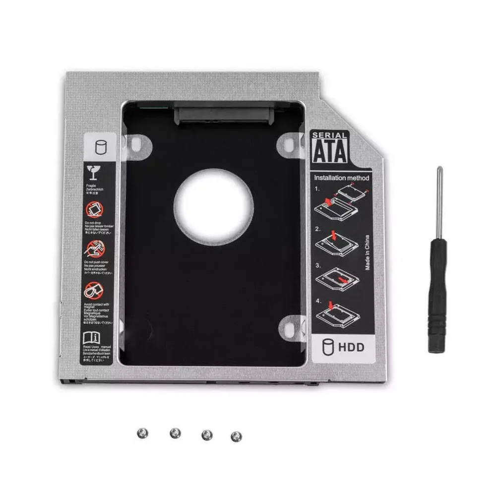 Фото 12,7 мм 2-й жесткий диск HDD SSD Оптический отсек Caddy Frame для Asus K53S K53SV R501V K53SD K40 K42 K43 K50 K51 K52 k53e K42F K52F №2