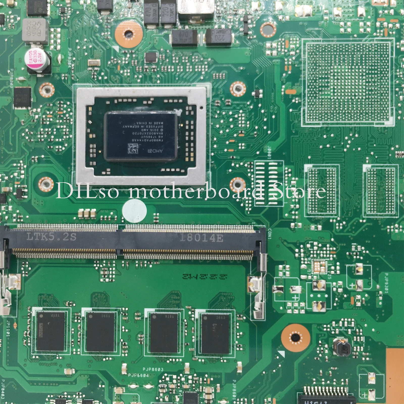 X555QG Laptop Motherboard For Asus X555QA X555Q X555B X555BP K555B X555BA Mainboard A6 A9 A10 A12 FX-9800P CPU 4G/8G-RAM enlarge