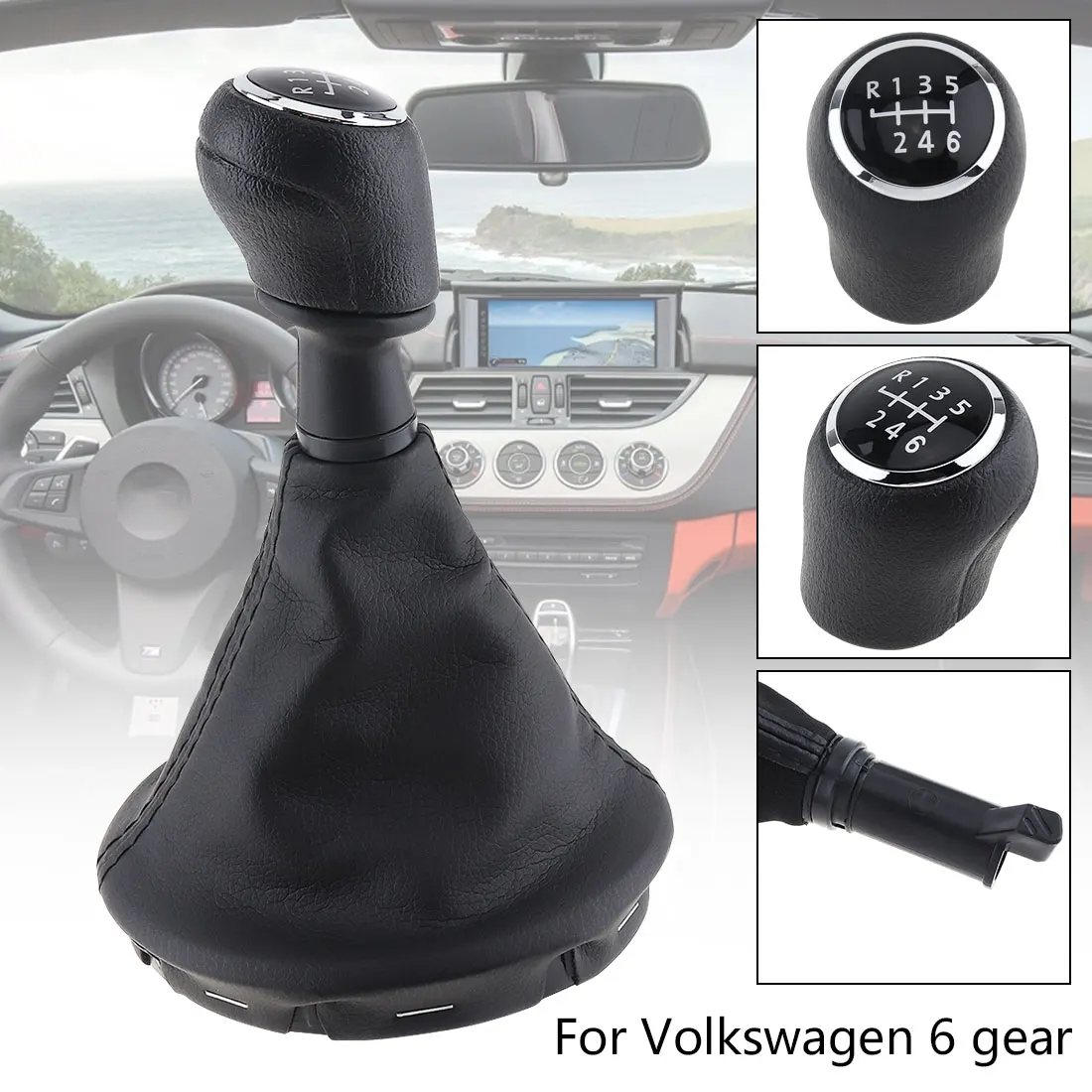 

Ручка рычага переключения передач 6-скоростная для Volkswagen- T5 T5.1 T6 2003 2005-2015 6 моделей