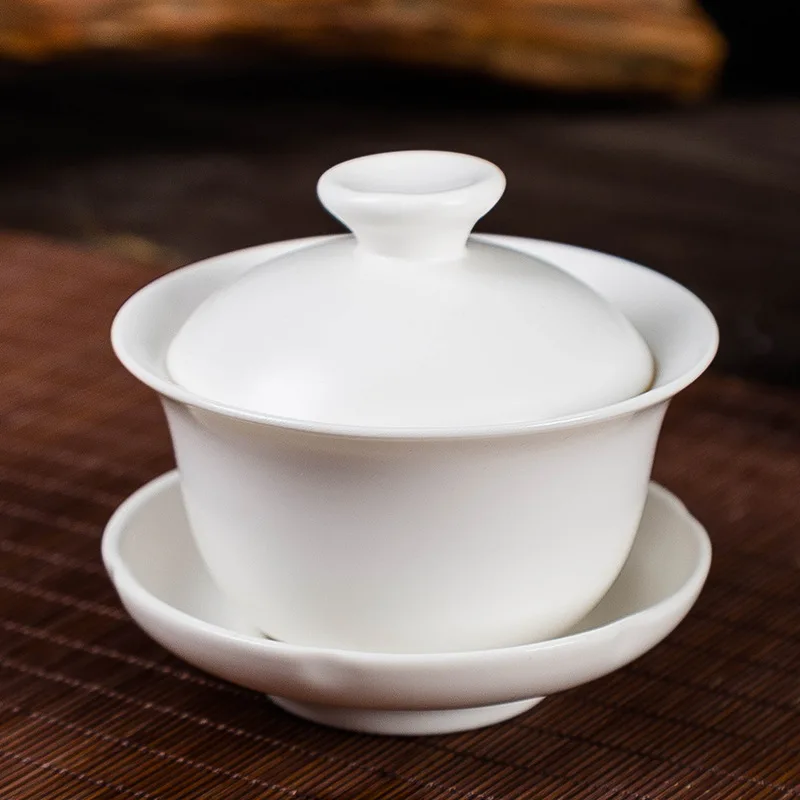 Peng Zhi Yue Kiln Jingdezhen Matt White Чистая керамика Чайный сервиз Подарочный чайник Tureen Прямые