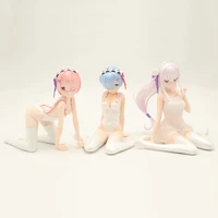 re zero starting life in another world rem ram emilia model figure doll decoration toys hobbies holiday gifts