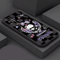 cartoon kuromi phone case for huawei p30 p40 lite p20 pro p smart 2021 2020 2019 z silicone cover coque soft back