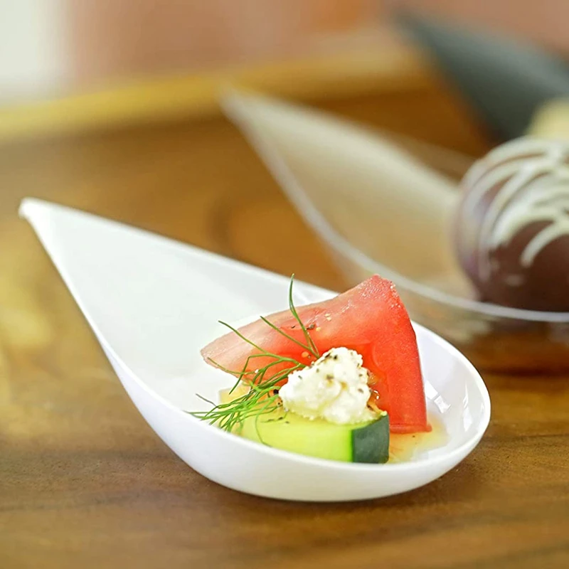 Big Deal 100 Tear Drop Mini тарелка для закусок-мини десертные тарелки ложечки