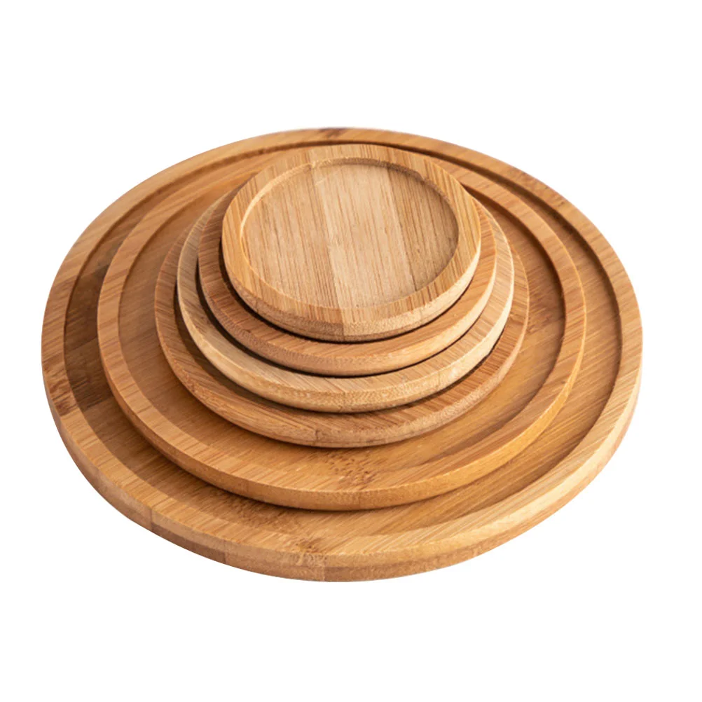 

6pcs Flowerpot Tray Planter Saucer Pot Saucers Tray Pot Saucer Wood Saucer