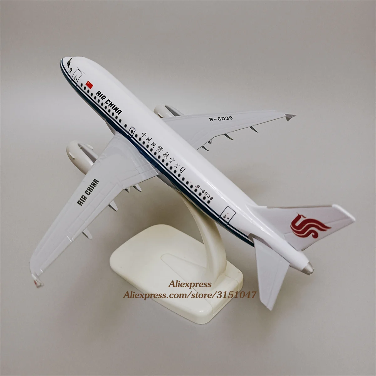 

NEW 18cm Air China Airlines Airbus 319 A319 B-6038 Airlines Airplane Model Air Plane Alloy Metal Scale Diecast Aircraft Toy