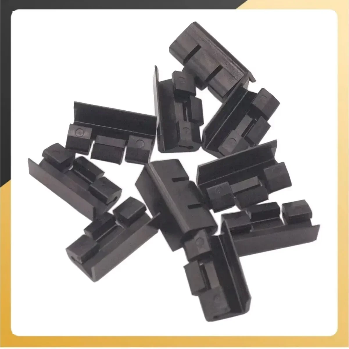 

20 шт. черные автомобильные зажимы для двери, верхняя уплотнительная полоса от дождя, пряжка для BMW 5 7 серии E34 E32 E38 51131924953 Замените деталь