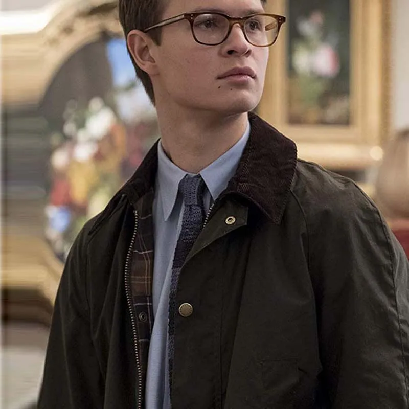 Фото Мем домашняя куртка Ansel Elgort Goldfinch для взрослых Theo Decker, повседневная рабочая одежда с длинными рукавами и несколькими карманами №2