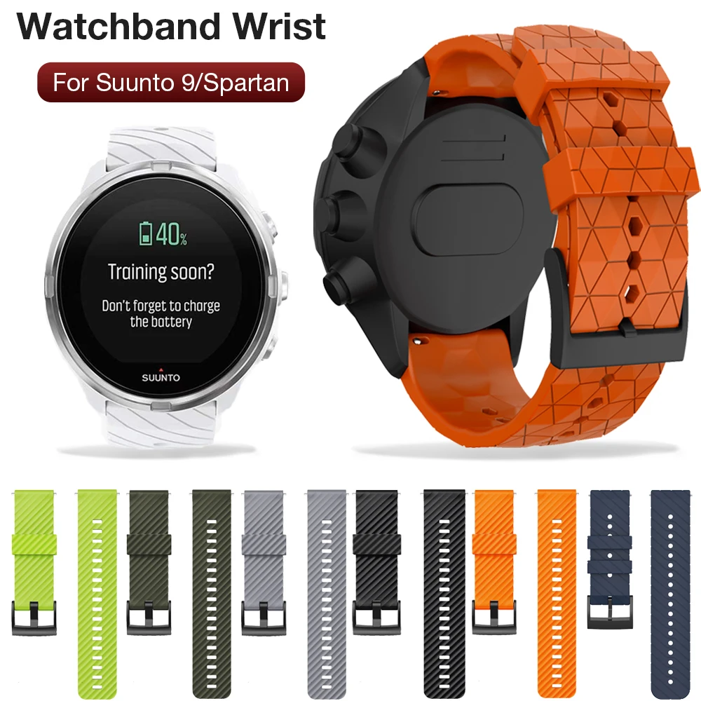 

24mm Strap For Suunto7 9 Baro Breathable Silicone Smart Watchband For Suunto D5/Spartan Sport Wrist HR Wristband Bracelet Correa