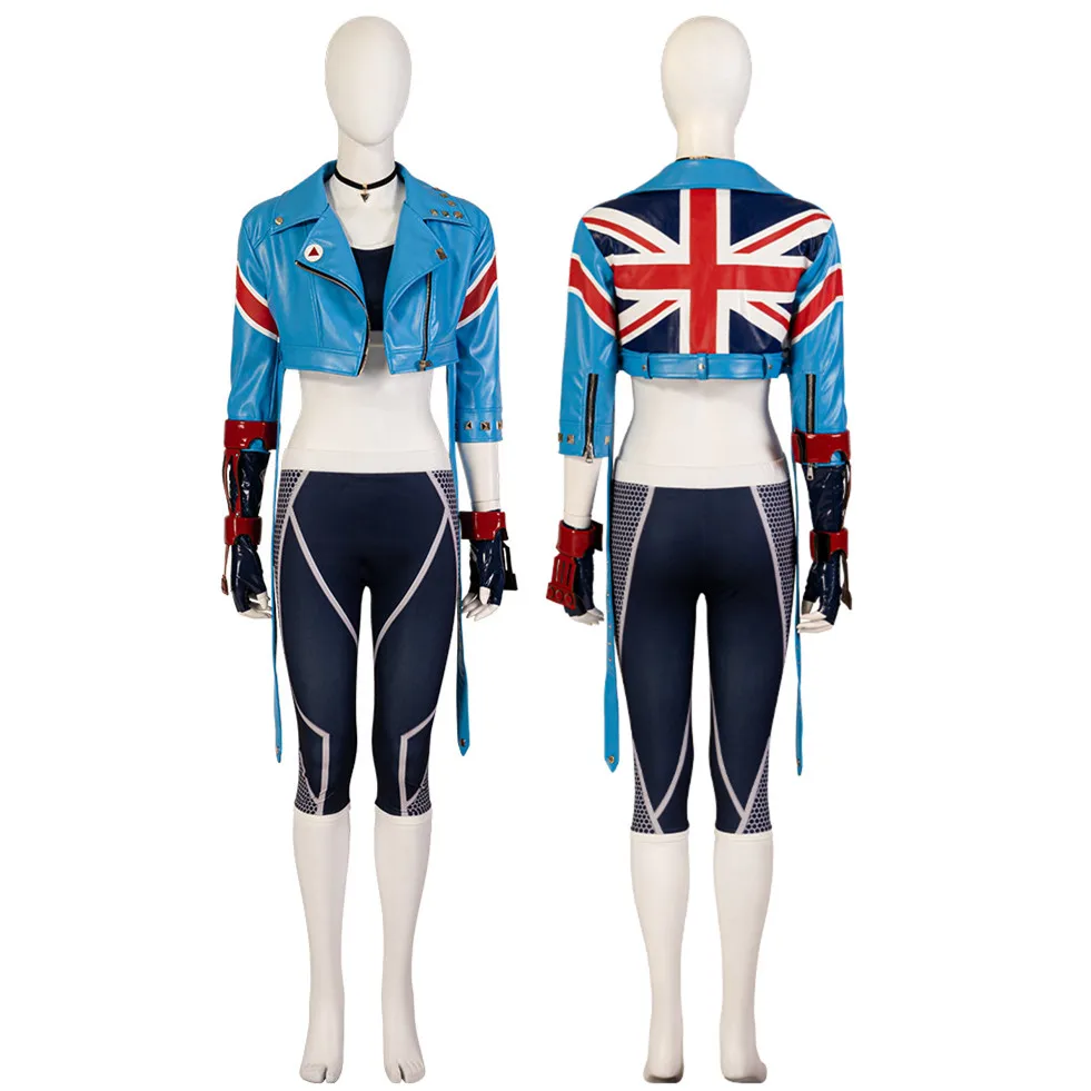 

Костюм для косплея cospapa Cammy для взрослых женщин, синее пальто, брюки, боевые костюмы, костюм на Хэллоуин, карнавал, вечеринку