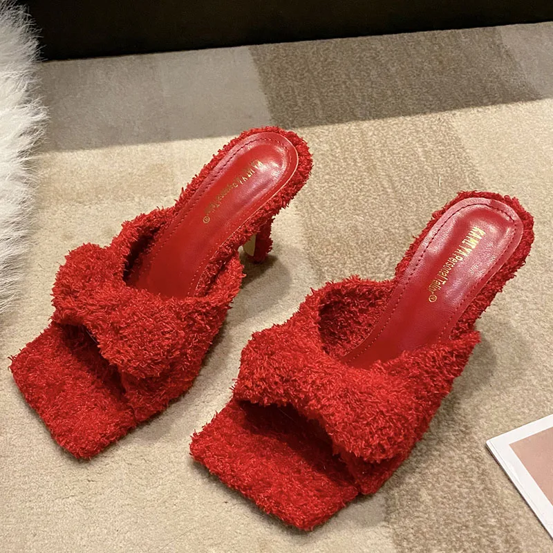 

2022 женские туфли-лодочки с бантом-бабочкой, женские шлепанцы на высоком каблуке, женская модная дизайнерская обувь для женщин, праздничные ...