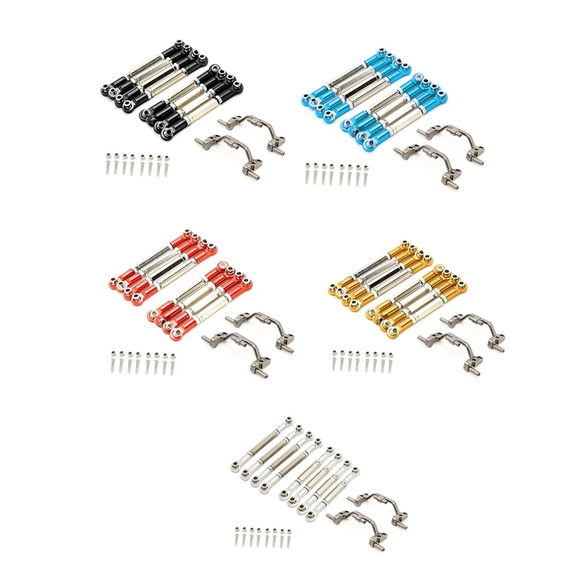 

for WPL C14 C24 C24-1 B14 B24 Metal Pull Rod Steering Link Linkage Base Set RC Car Upgrade Accessories Parts