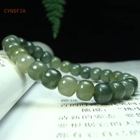cynsfja new real certified natural hetian nephrite womens lucky amulets jade bracelets light green high quality elegant gifts