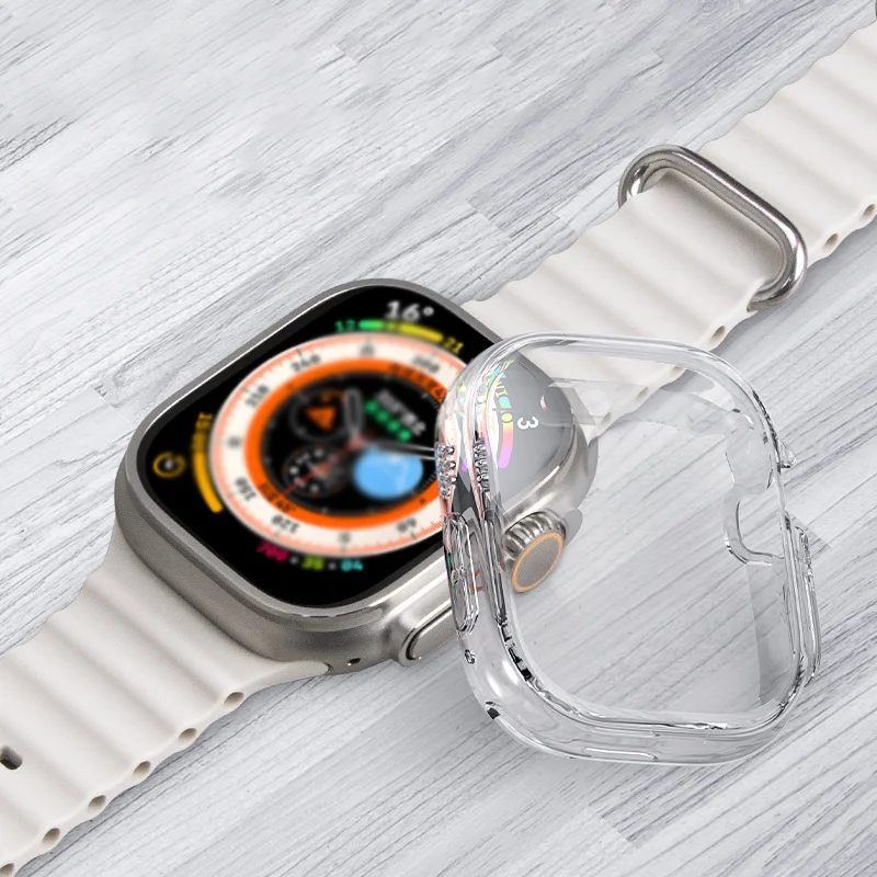 Фото 2 шт. чехлы из ТПУ для Apple Watch Ultra 3 49 мм, защитный бампер для экрана, чехол для iWatch Ultra/Ultra 2/Ultra 3, защита от падений №2