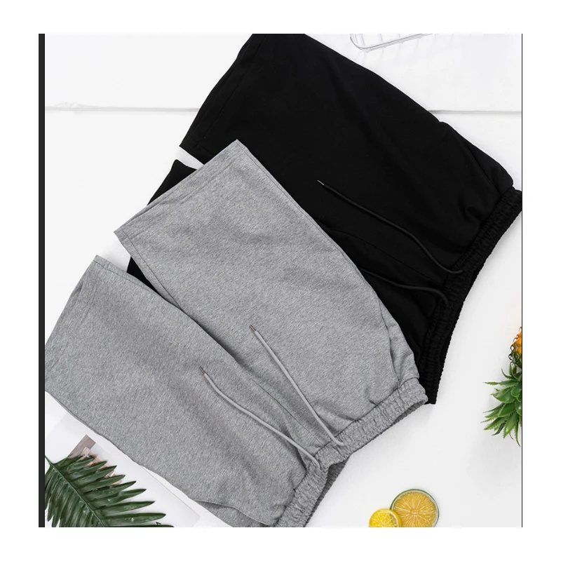 2023 New Men's Sports Shorts Summer Breeches Loose Cotton Casual Sweat Clothing Beach Jogging Shorts Running Male