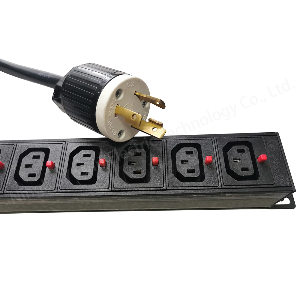 Хорошее качество блок распределения питания корпус из алюминиевого сплава 1U 6