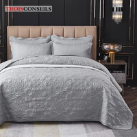 220x240cm bedspread for bed blanket quilts set cotton washed quilt pillowcase soft warm bedding set king double bed 240x260cm