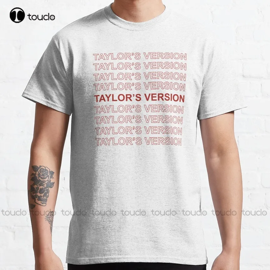 

Taylor’s version in RED Classic T-Shirt tshirt dress Custom aldult Teen unisex digital printing xs-5xl All seasons cotton