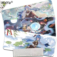 ganyu genshin impact 90x40cm big desktop desk mat kawaii gaming accessories students writing pad desktop mat