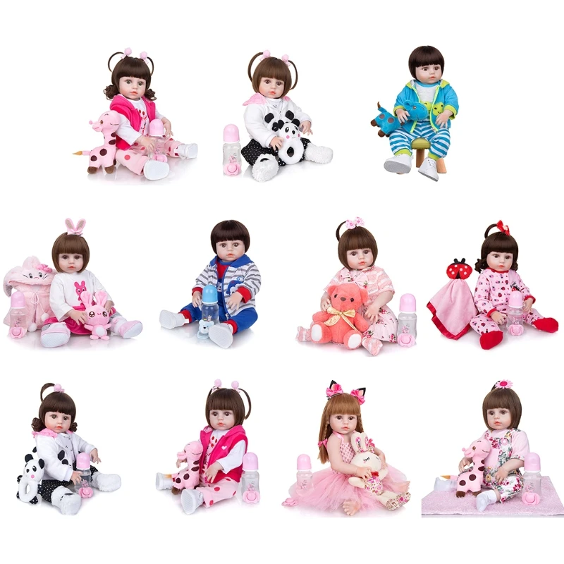 19in Toddler Girl Doll Lifelike Reborns Doll Birthday Gift R