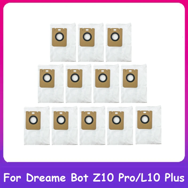 

12Pcs Trash Bag For Xiaomi Dreame Bot Z10 Pro / L10 Plus Auto-Empty Robot Vacuum Cleaner Replacement Spare Parts