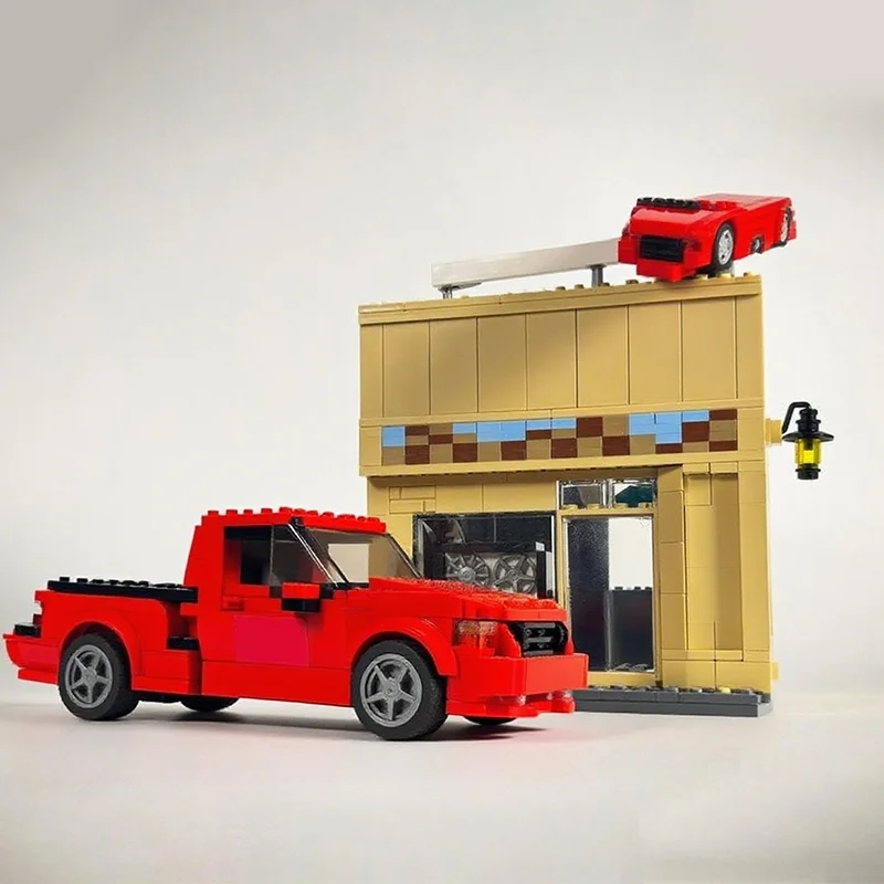 822 шт. MOC The Racer S Edge City Champions, модель здания, рождественские подарки, блоки, строительная игрушка, идея для сборки, образовательный кирпич (art.: 3920d33699b8a) - 3920d33699b8a
