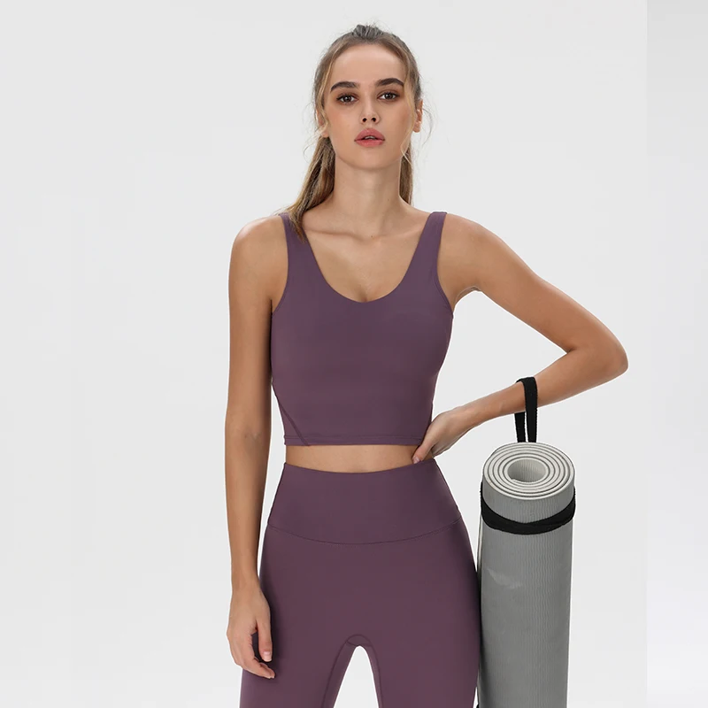 Align Backless Sports Bra Crop Top Women Without Frame Women's Vest Yoga Wear Seamless Tops Underwear Gym Clothing For Fitness