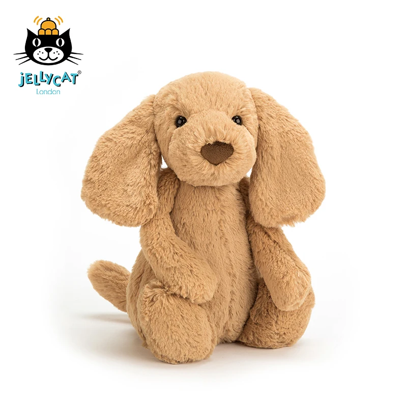

JELLYCAT Shy Toffee Детская плюшевая Милая Веселая экшн-фигурка Год Собаки фотоподарок на день рождения подходит для исцеления