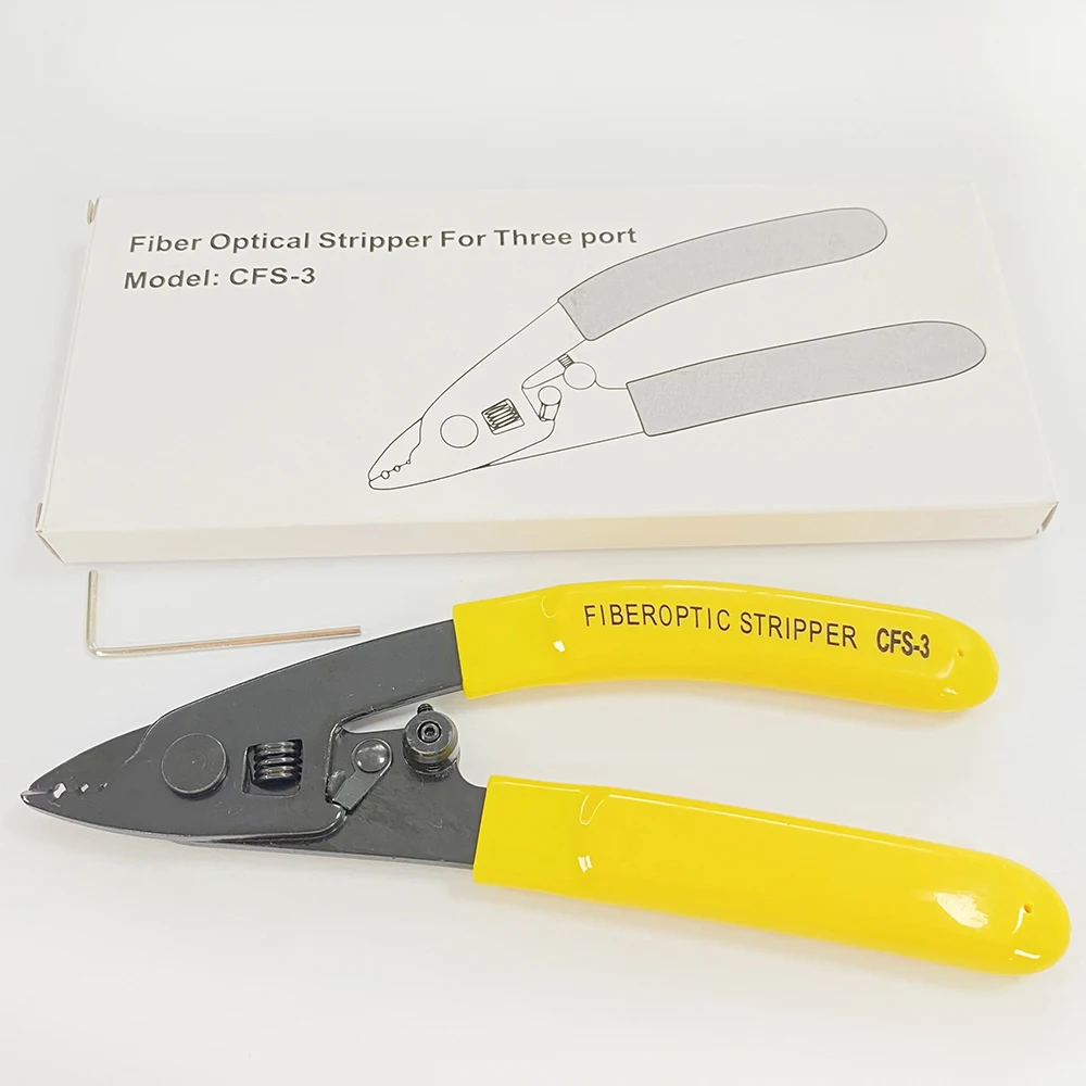 CFS-3 Fiber Optic Tool Stripper optical cable cold splicing and hot melting tools three-necked pliers CFS 3 Holes wire stripping