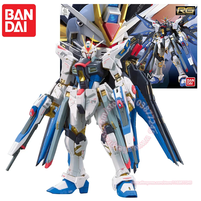 BANDAI RG 1/144 ZGMF-X20A STIKE FREEDOM GUNDAM Фигурки Суставы Подвижная периферийная модель