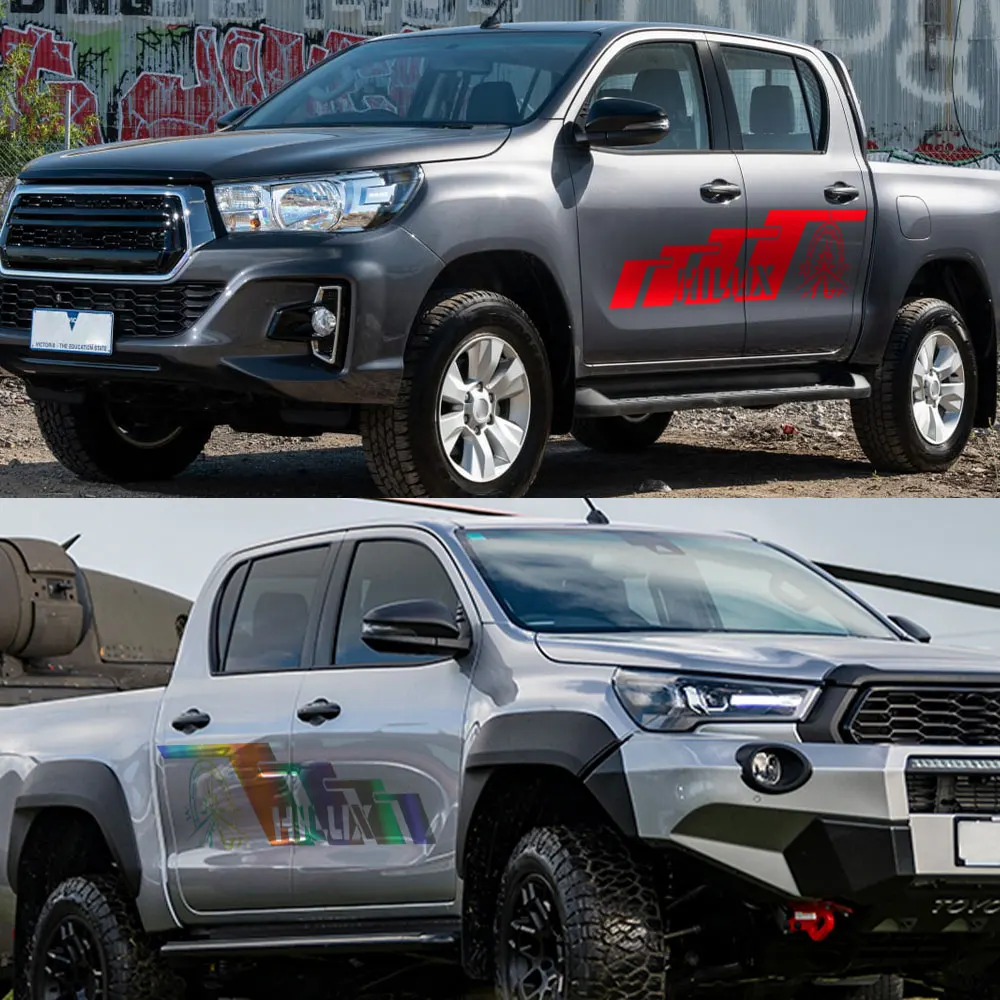 Наклейка на дверь пикапа для Toyota Hilux Vigo Revo Rocco графический Компас грузовика