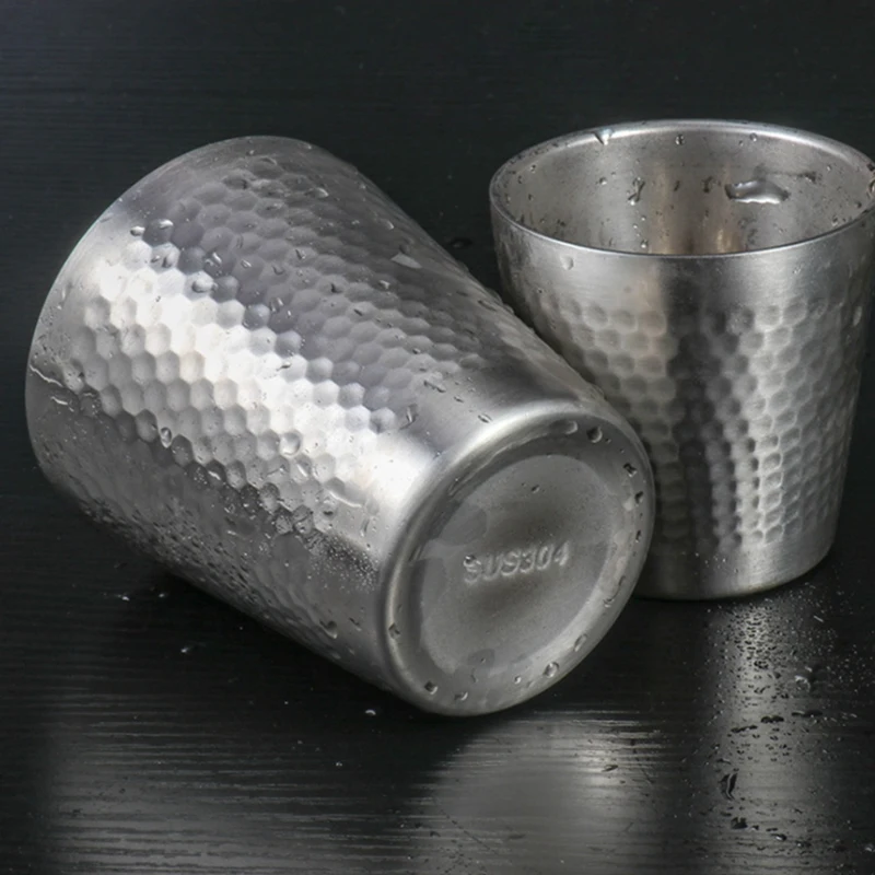 Бокал для коктейля в горошек из нержавеющей стали двухслойный бокал вина