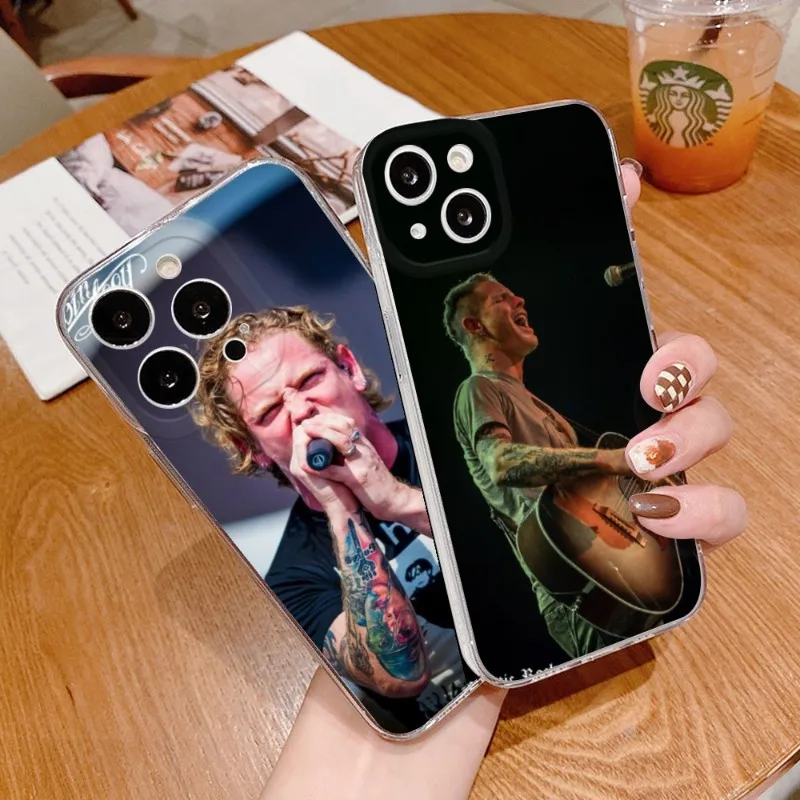 

Singer Corey Taylor Phone Case FOR IPhone 14 13 12 11 Pro Plus X 13 Pro MAX XR XS MINI Transparent Covers