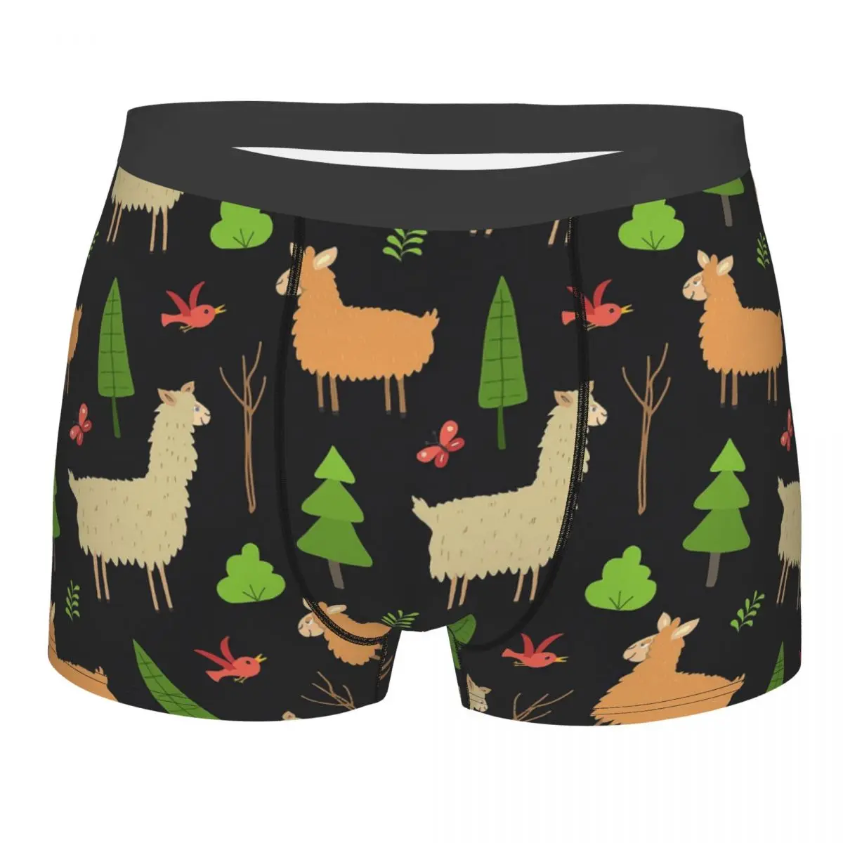 

Alpaca Clever Lively Naughty Lovely Cherubic The Tree Underpants Homme Panties Man Underwear Ventilate Shorts Boxer Briefs