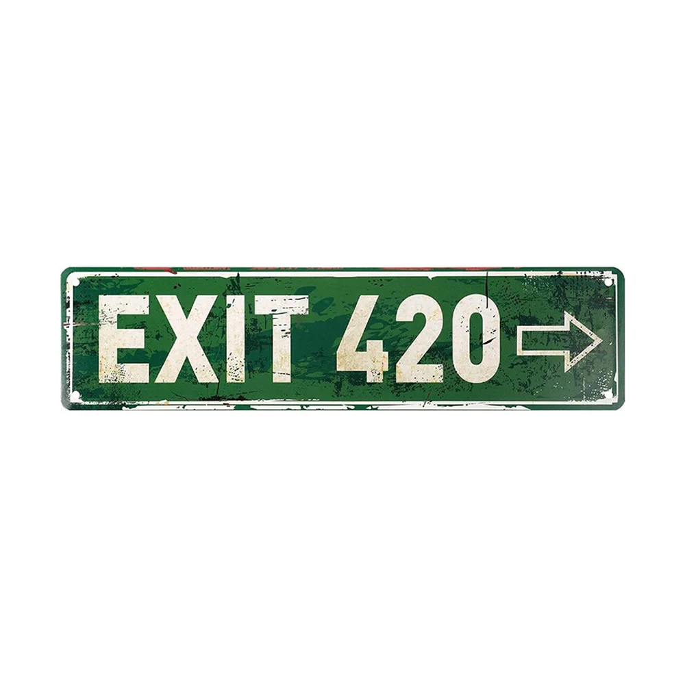 

Металлический знак Exit 420 Retor