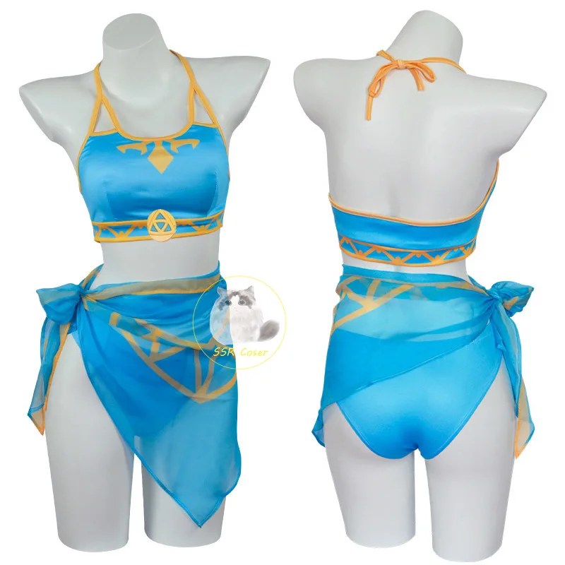 

Game Tears of The Kingdom Cosplay Costumes Zelda Cosplay Swimsuit Anime Character Performance Clothes Halloween Carnival Costume